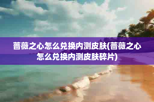 蔷薇之心怎么兑换内测皮肤(蔷薇之心怎么兑换内测皮肤碎片)