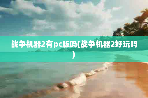 战争机器2有pc版吗(战争机器2好玩吗)