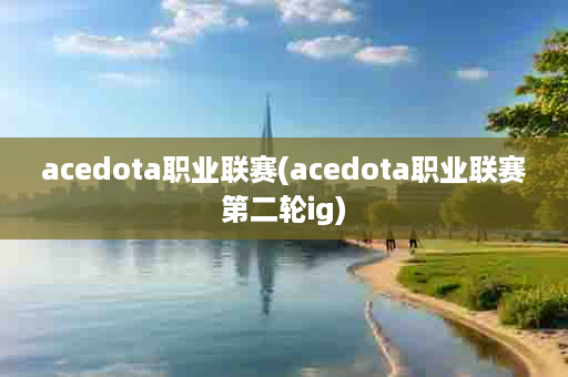 acedota职业联赛(acedota职业联赛第二轮ig)